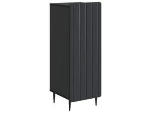 Buffet - bahut - meuble de rangement noir 34,5 x 33 x 92 cm bois d'ingénierie