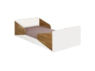 Lit simple 70x140 cm <strong>AKITEN RETAIL</strong>  <strong>Zahia</strong> coloris blanc
