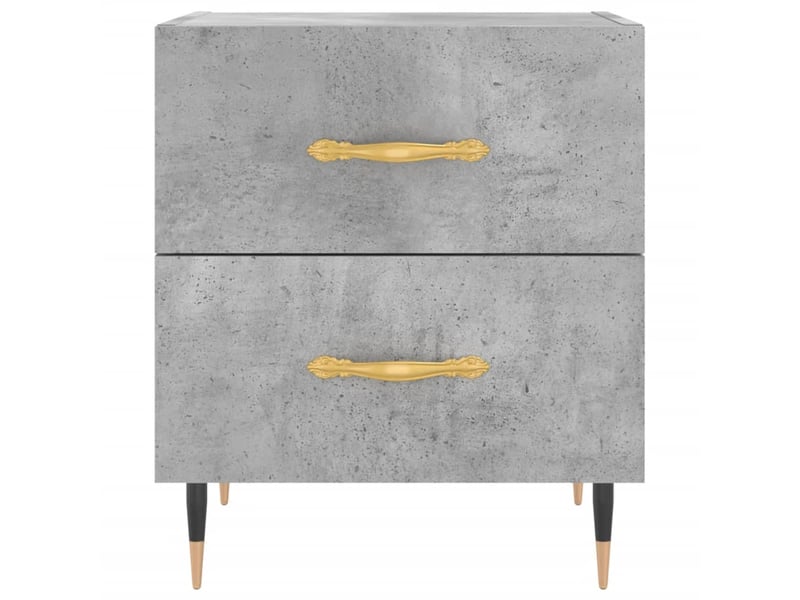  Table de chevet - cabinet de chevet - table de nuit gris béton 40x35x47,5 cm bois d’ingénierie  - Conforama E