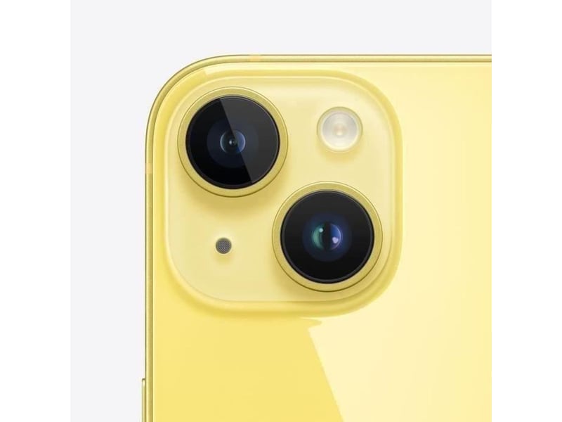Smartphone iphone 14 plus 128 go jaune 2023 double capteur photo - Conforama C