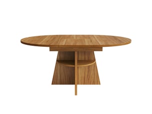 Marron foncé table à manger extensible avec rangement, design moderne, structure fonctionnelle pour cuisine et salle à manger