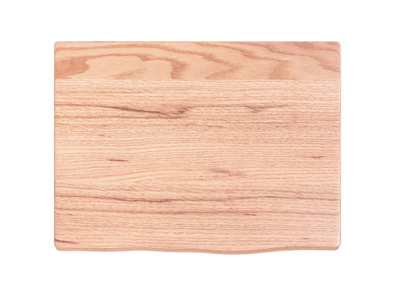  Comptoir de salle de bain, plan de travail marron clair 40x30x2 cm bois traité cf65822  - Conforama C