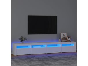 Meuble tv coloris blanc 240 cm <strong></strong> <strong></strong>