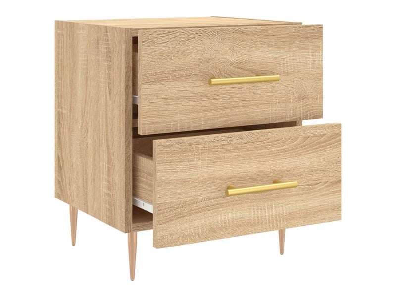  Table de chevet - cabinet de chevet - table de nuit chêne sonoma 40x35x47,5 cm bois d’ingénierie  - Conforama D
