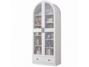 Vitrine coloris blanc  <strong></strong> <strong>Fay Lum</strong> - 76 cmx180 cm