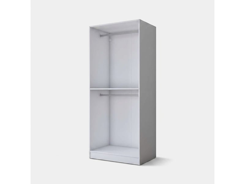  Armoire moderne 2 portes pour chambre à coucher pivot  - Conforama C