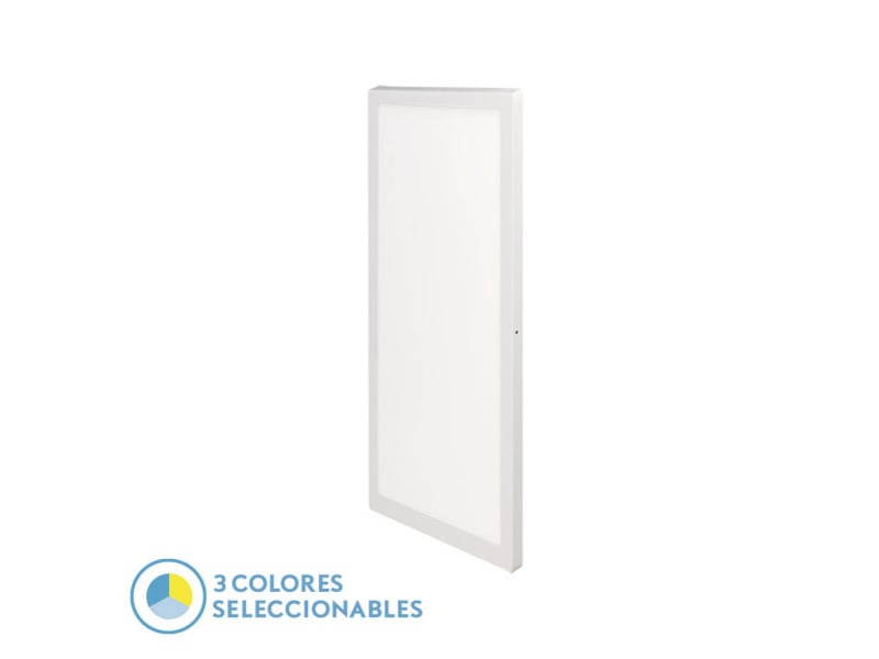  Panneau led plat fabrilamp llano 36 w 3600 lm 3000-4000-6500 k blanc ip40 3,8 x 30 x 60 cm 180606001 - Conforama A