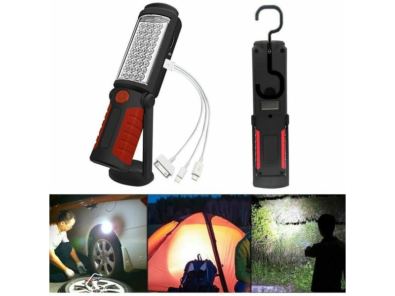  Lampe d'inspection lampe led rechargeable, lampe de travail led rechargeable avec magntique lampe de torches de led lampe d'inspection lampe  - Conforama A