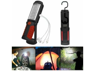 Lampe d'inspection lampe led rechargeable, lampe de travail led rechargeable avec magntique lampe de torches de led lampe d'inspection lampe