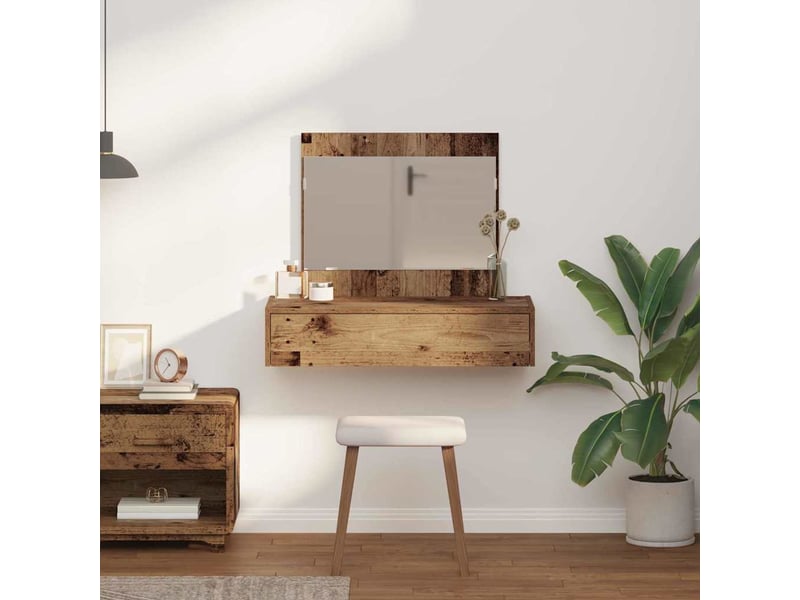  Coiffeuse, table de toilette marron 83x40x70 cm bois d'ingénierie shl47500  - Conforama D