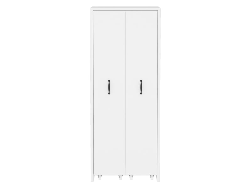  Bibliothèque extensible à roulettes 51,5 x 41 x 158 cm – blanc – 4 niveaux modulables  - Conforama E