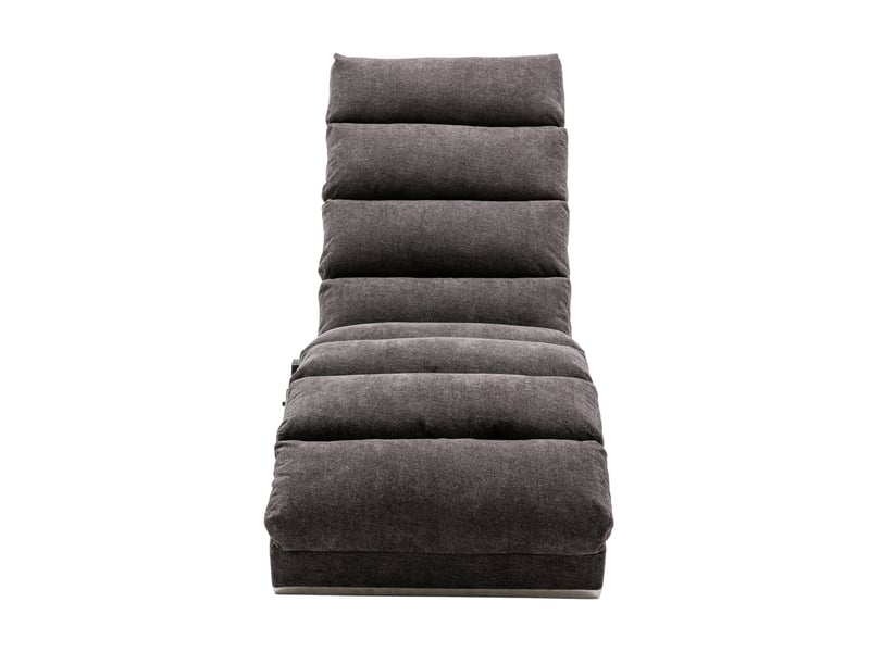 Fauteuil relaxant fixe en lin, massage à vibration douce, dossier ergonomique inclinable, pour salon et chambre - Conforama B