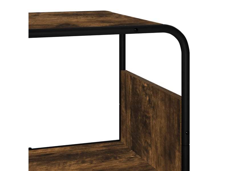  Buffet haut, buffet de rangement chêne fumé 60x37,5x144 cm bois d'ingénierie  - Conforama E