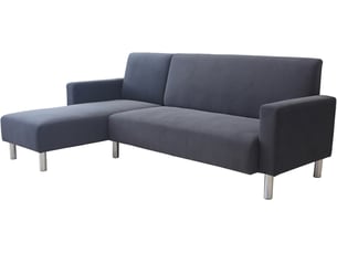Canapé d'angle réversible fixe <strong>HABITAT ET JARDIN</strong> <strong></strong> 4 places Tissu Gris