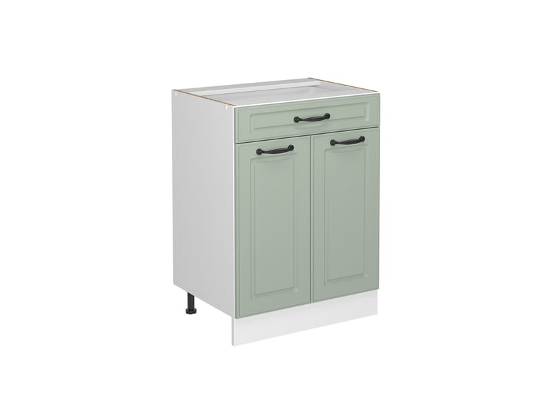  Vicco meuble cuisine, mint campagneblanc, 60cm avec tiroir sans plan de travail  - Conforama A