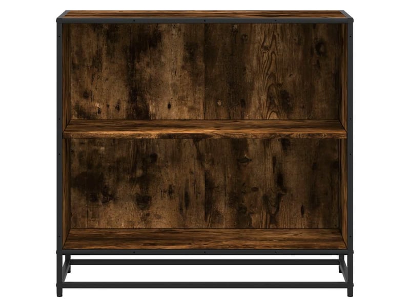  Bibliothèque, étagère de rangement chêne fumé 80,5x35x76 cm bois d'ingénierie  - Conforama D