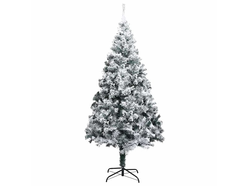  Sapin de noël - arbre de noël artificiel blanc 210 cm pvc, acier et plastique  - Conforama E