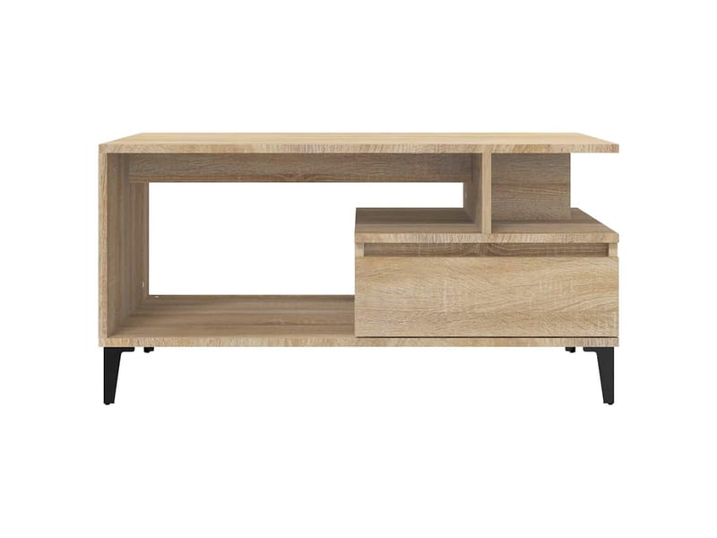  Table basse - table de salon - table à thé chêne sonoma 90x49x45 cm bois d'ingénierie  - Conforama E