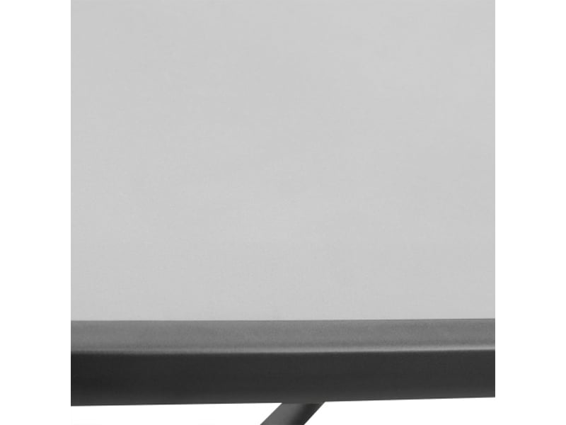  Table de jardin carrée noire en verre, résistante aux intempéries, 68,5x68,5 cm  - Conforama E
