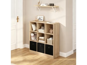 Bibliothèque cube spacieuse, étagère cuisine et rangement sur pied, meuble salon polyvalent