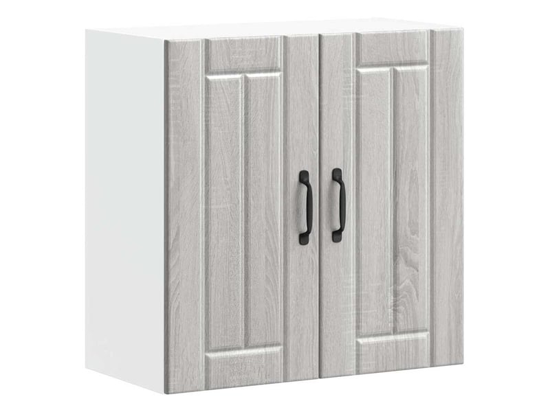 Meuble de rangement, armoire murale de cuisine lucca sonoma gris bois ingénierie shl5854 - Conforama A