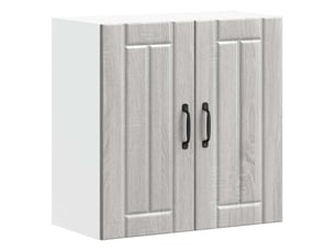 Meuble de rangement, armoire murale de cuisine lucca sonoma gris bois ingénierie shl5854