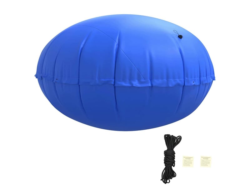  Coussin de piscine d'hiver bleu ø 310 x 180 cm pvc cf55513  - Conforama A