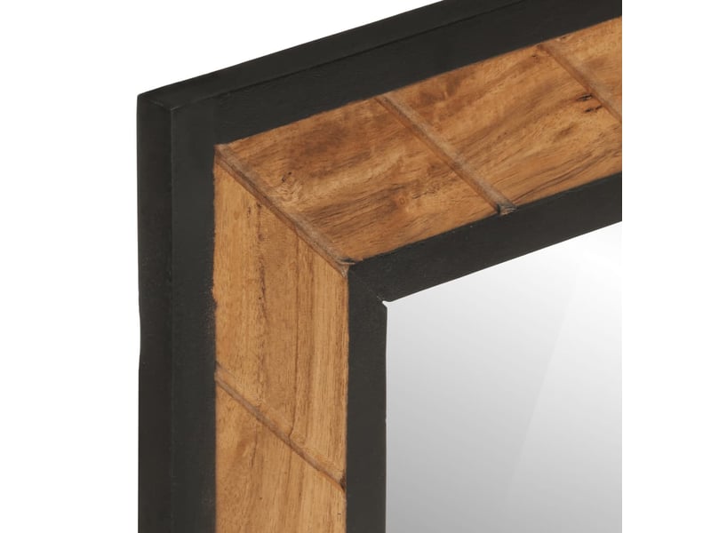  Miroir de salle de bain, miroir de toilette 60x1x55 cm bois massif d'acacia cf62487  - Conforama D
