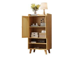 Buffet 2 porte(s)  0 tiroir(s) <strong>DESMIU</strong> <strong></strong> - 60 cm coloris naturel 