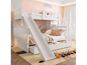 Lit superposé 140x200 cm <strong>MODENUIT </strong>  <strong></strong> coloris blanc
