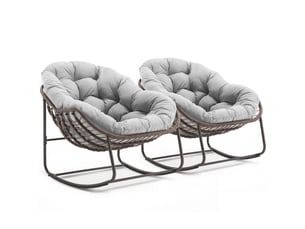Fauteuil fixe   Coton / Polyester gris