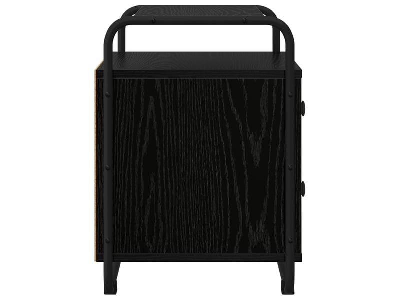  Table de chevet - cabinet de chevet - table de nuit chêne noir bois d'ingénierie  - Conforama E