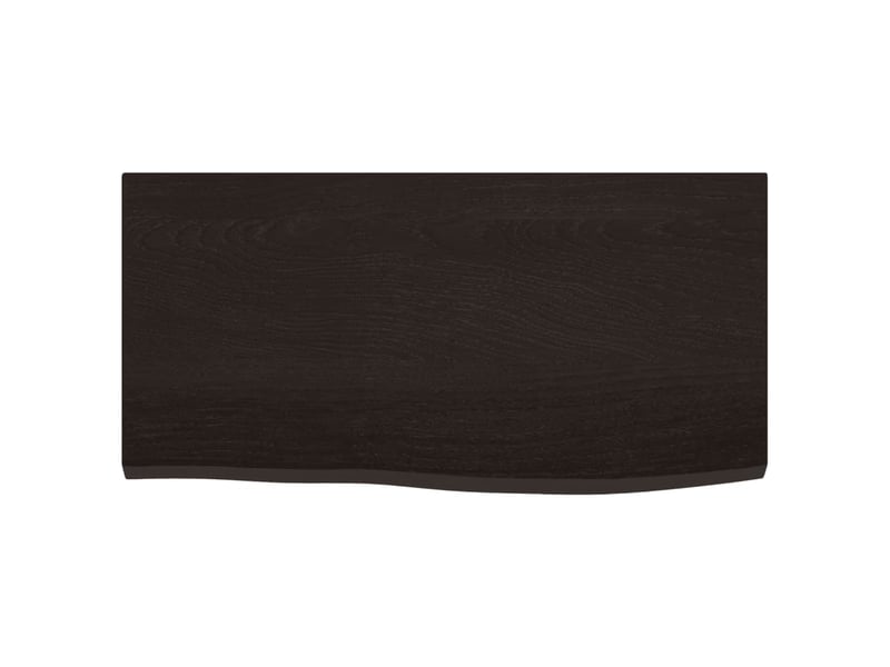  Comptoir de salle de bain, plan de travail marron foncé 60x30x2 cm bois traité cf65846  - Conforama C