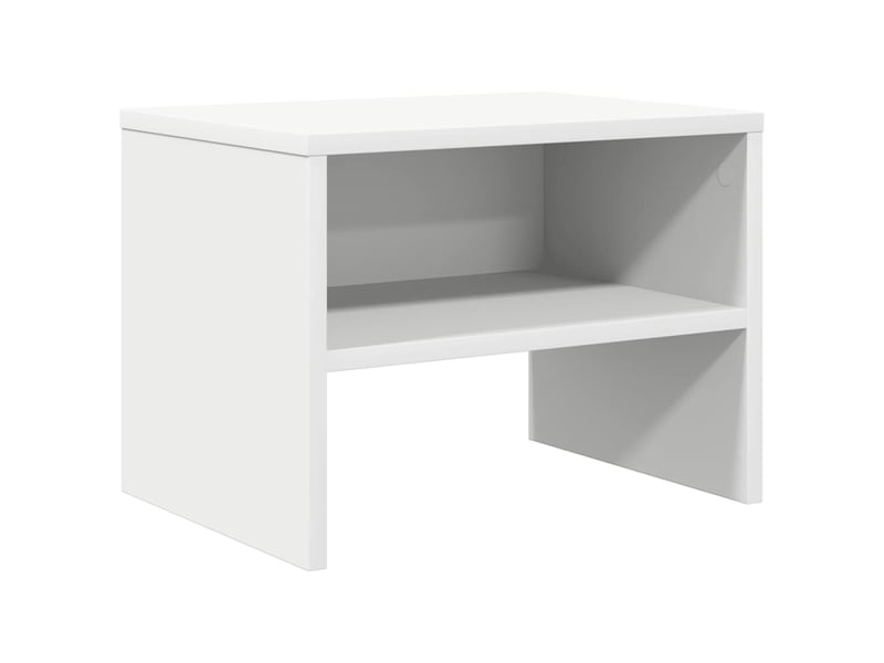  Table de chevet - cabinet de chevet - table de nuit blanc 40x30x30 cm bois d'ingénierie  - Conforama A