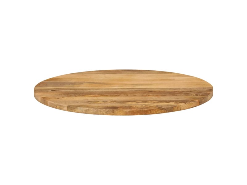 Dessus de table - plateau de table - dessus de bureau ø 80x2,5 cm rond bois de manguier massif - Conforama C