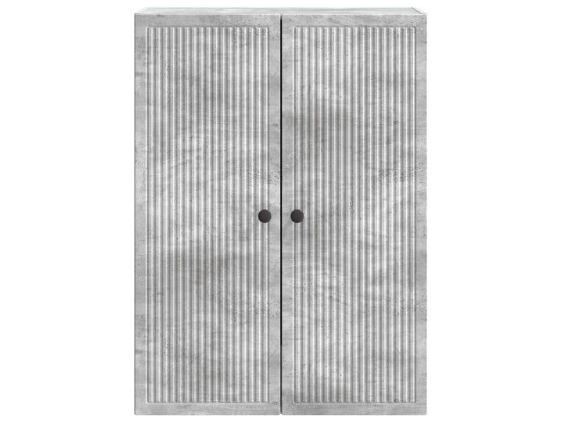  Armoire murale salon gris béton 66x34,5x90cm bois d'ingénierie shl6722  - Conforama D
