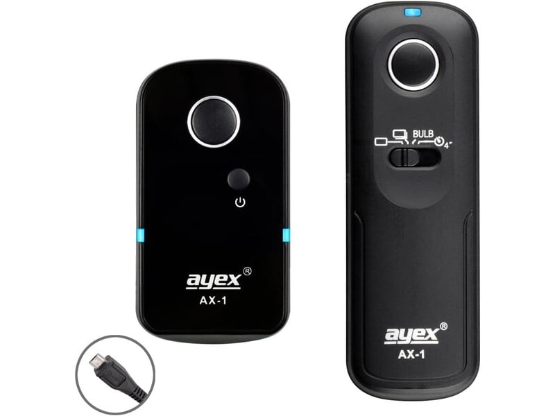  Bouton de déverrouillage à distance ayex ax-1 (e3), compatible avec canon eos, 80d, 1300d, 1200d, 1100d, 760d, 750d, 650d, m6, entre autres.  - Conforama E