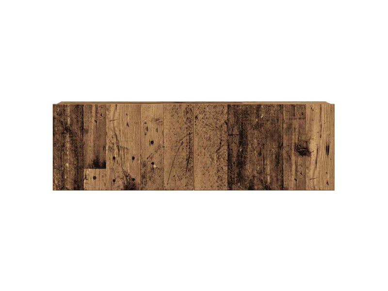  Ensemble de meuble tv - banc tv - meuble de rangement mural 4 pcs vieux bois bois d'ingénierie  - Conforama E