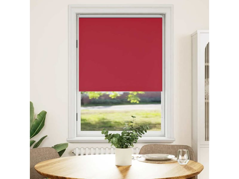 Store enrouleur occultant, store à rouleau 84,4 x 175 cm, largeur du tissu 80 cm, rouge cf45476 - Conforama B