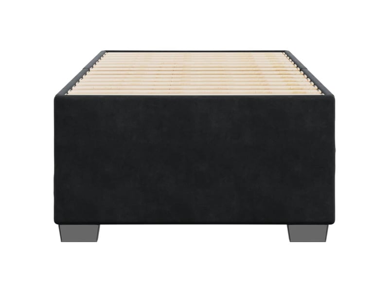  Lit simple- lit adulte -  cadre de lit sans matelas noir 100x200 cm velours  - Conforama C