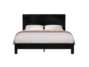 Lit 2 places 140x190 cm <strong></strong>  <strong></strong> coloris noir