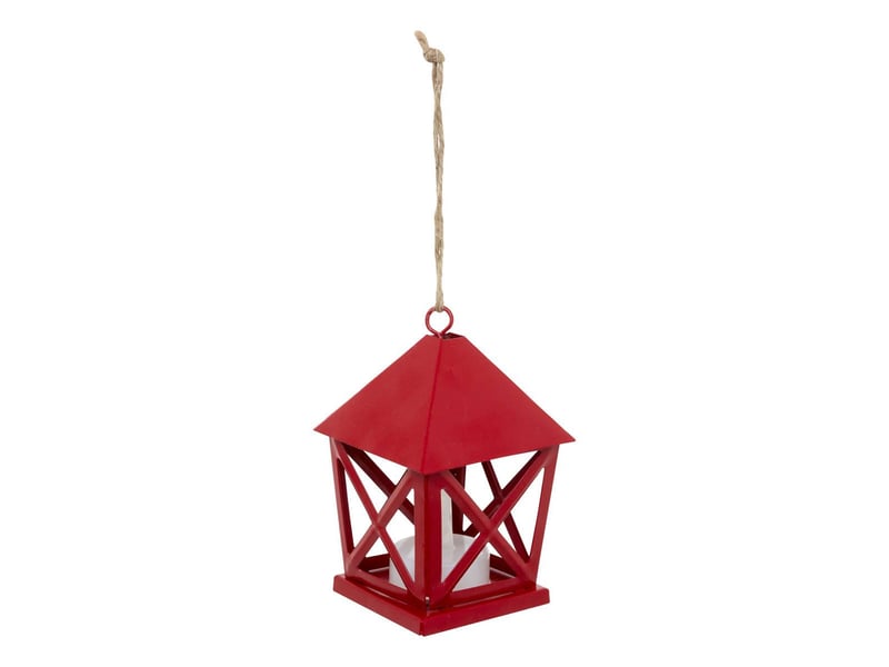  Suspension de sapin lanterne lumineuse led en métal 8 cm  - Conforama B