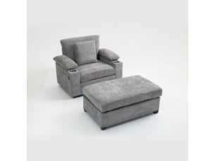 Fauteuil fixe LUHOMFU  Polyester gris