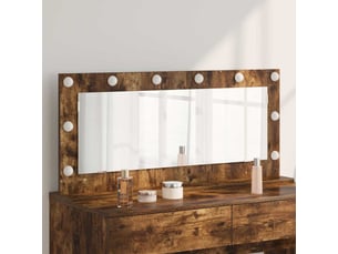 Miroir rectangulaire à fixer coloris marron <strong></strong>  <strong></strong> - 100 cm x 45 cm