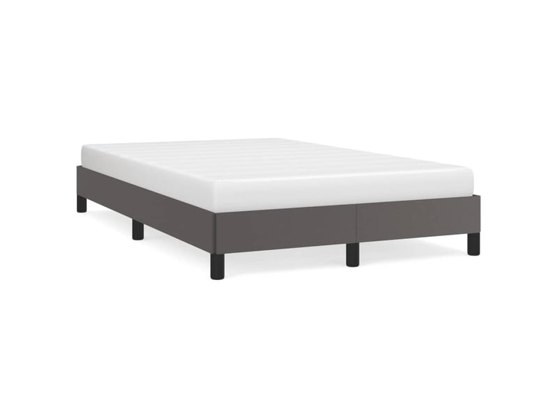  Lit double- lit adulte -  cadre de lit sans matelas gris 120x190 cm similicuir  - Conforama A