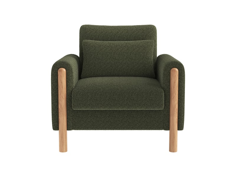  Canapé de salon, canapé moderne, vert, dossier inclinable, design moderne, pour salon, bureau, chambre  - Conforama W