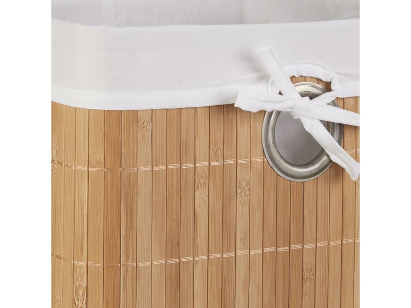  Lot de bacs de rangement pratiques 20 x 31 x 31 cm pour salle de bain chambre salon finition robuste en bambou naturel 13_0017052  - Conforama B