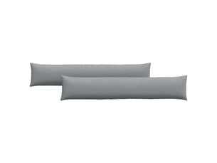 Lot de 2 coussins de canapé, coussins décoratifs tissu gris clair 200 x 40 cm cf58835