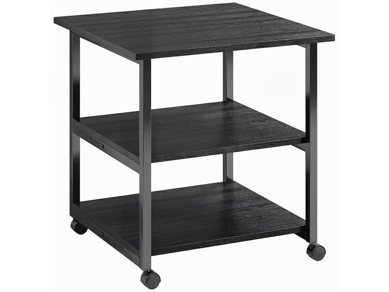  Support d'imprimante desserte de rangement 3 niveaux étagères mobile sur 50 x 50 x 52,5 cm roulettes  - Conforama B