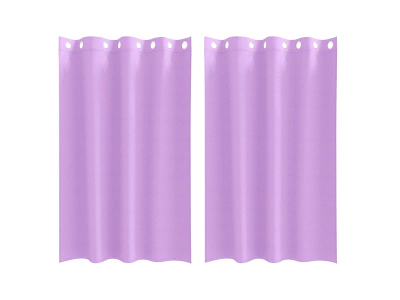  Lot de 2 rideaux occultants, rideaux black-out avec anneaux pourpre 175 x 140 cm cf44733  - Conforama A